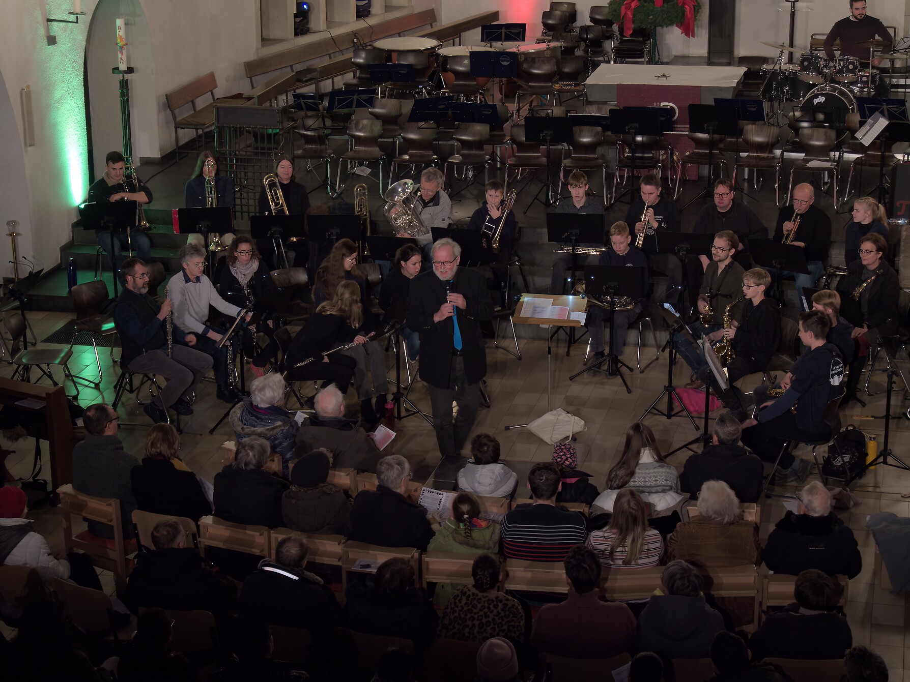 Die Bigband mit Leiter Andreas Wiedemann