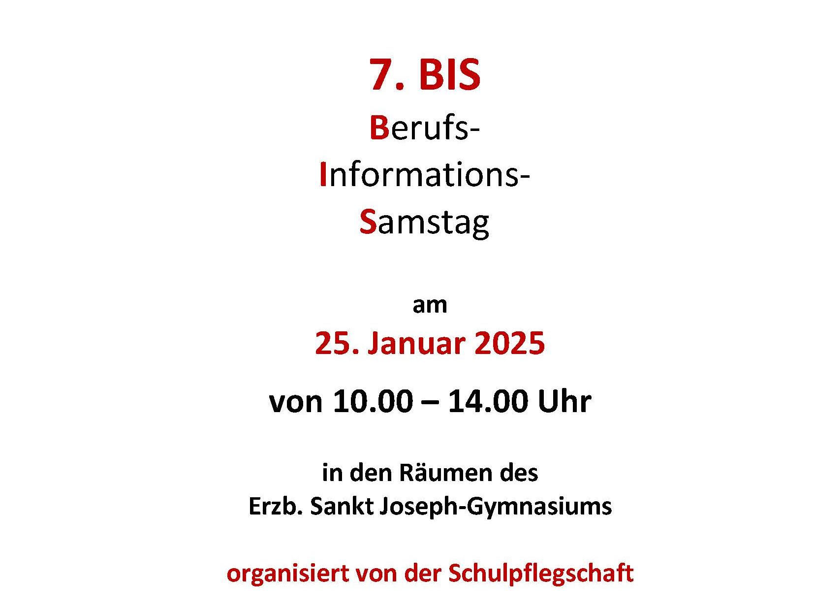 BIS  Plakat 2025