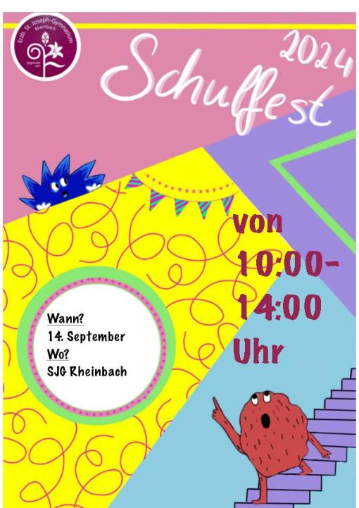 Schulfest-Plakat von Juliane Sistig